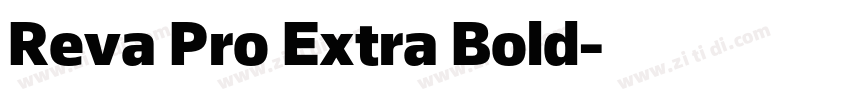 Reva Pro Extra Bold字体转换